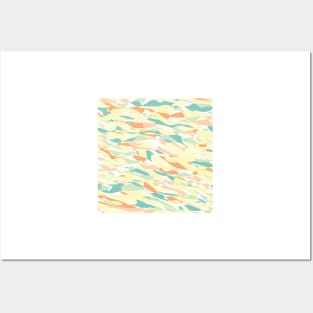 Cute Pastel Flowing Abstract Water Blobs Posters and Art